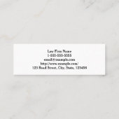 Carte de visite propre et professionnel de (Dos)