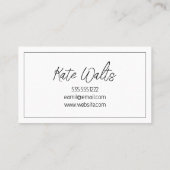 Carte de visite propre moderne Extensions de cils (Dos)