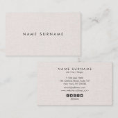 Carte de visite propre professionnel de toile de (Devant / Derrière)