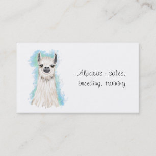 Carte De Visite Propriétaire d'Alpaca