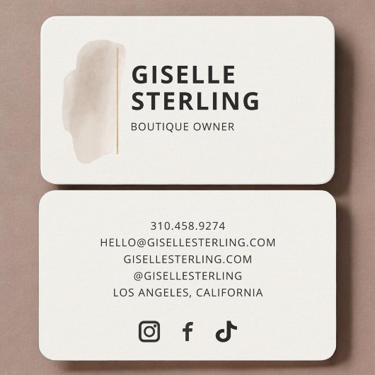 Carte De Visite Propriétaire de boutique