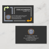 Carte De Visite Propriétaire de marchandises frontalières de trans (Devant / Derrière)