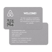 Carte De Visite 🏠 propriétaire de propriété Airbnb QR personnalis