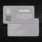 Carte De Visite 🏠 propriétaire de propriété Airbnb QR personnalis