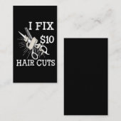 Carte De Visite Propriétaire de salon de cadeau de coiffeur de (Devant / Derrière)
