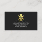 Carte De Visite Propriétaire du fondateur de Black Gold Red Lines (Dos)