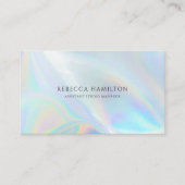 Carte De Visite Propriétaire d'une entreprise holographique modern (Devant)