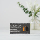 Carte De Visite Propriété de la maison | Métal | Construction (Debout devant)