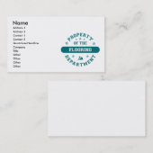 Carte De Visite Propriété du département de plancher (Devant / Derrière)