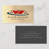 Carte De Visite Propriétés | Constructeur de maisons | Architectur (Devant / Derrière)