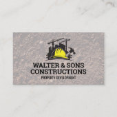 Carte De Visite Propriétés de construction | Artisans (Devant)