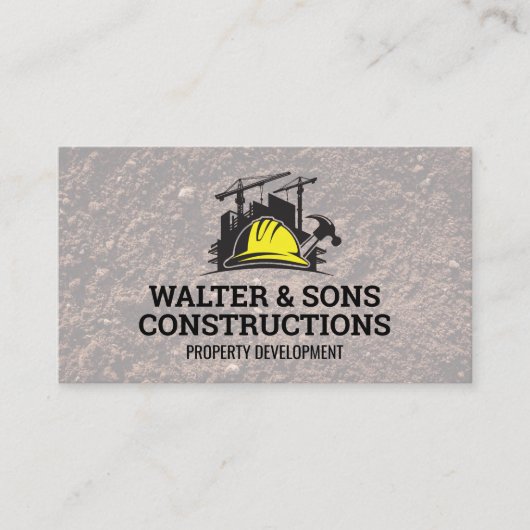 Carte De Visite Propriétés de construction | Artisans  (Devant)
