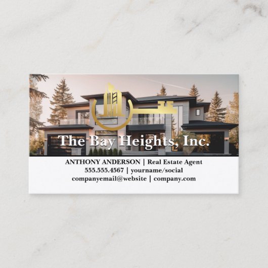 Carte De Visite Propriétés de Luxe | Immobilier (Devant)