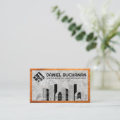 Carte De Visite Propriétés immobilières | Logo de construction (Debout devant)