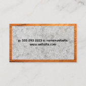 Carte De Visite Propriétés immobilières | Logo de construction (Dos)