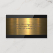 Carte De Visite Propriétés immobilières | Or métallique | Gloss (Dos)