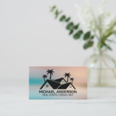 Carte De Visite Propriétés immobilières | Toit et arbres (Debout devant)