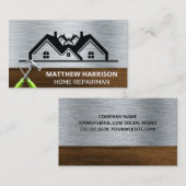 Carte De Visite Propriétés | Outils main | Menuiserie (Devant / Derrière)