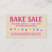 Carte De Visite prospectus de vente de gâteaux (Devant)