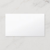 Carte De Visite Prosthodontiste dentaire Bordure blanche (Dos)