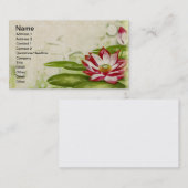 Carte De Visite Protection de lis florale (Devant / Derrière)