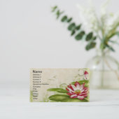 Carte De Visite Protection de lis florale (Debout devant)