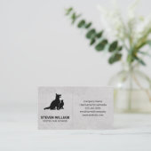Carte De Visite Protection des animaux | Abri | Logo de chat de ch (Debout devant)