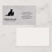 Carte De Visite Protection des animaux | Abri | Logo de chat de ch (Devant / Derrière)