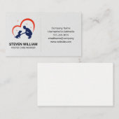 Carte De Visite Protection des animaux | Abri | Logo de la personn (Devant / Derrière)