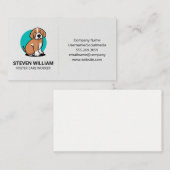 Carte De Visite Protection des animaux | Abri | Logo du siège de c (Devant / Derrière)