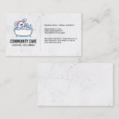 Carte De Visite Protection des animaux | Laver le chien (Devant / Derrière)