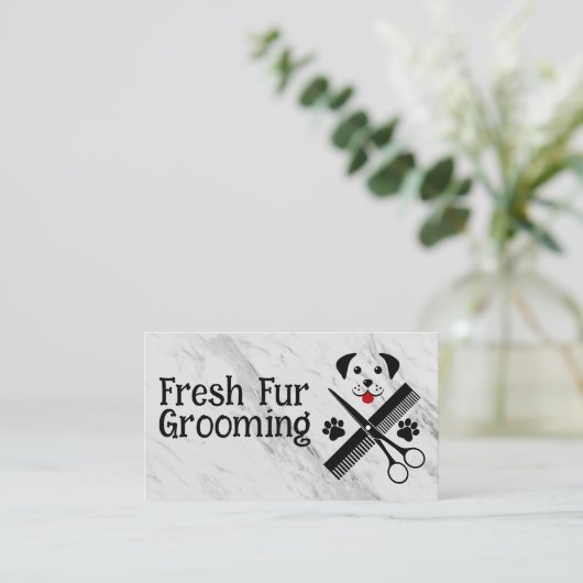 Carte De Visite Protection des animaux | Outils de coupe des cheve (Debout devant)