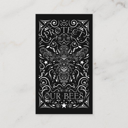 Carte De Visite protégez nos abeilles (Devant)