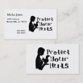 Carte De Visite Protégez vos écrous (Devant / Derrière)