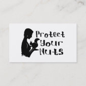 Carte De Visite Protégez vos écrous (Dos)