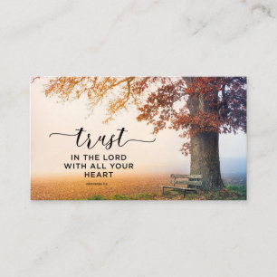 Carte De Visite Proverbes 3:5 Faites confiance au Seigneur avec to