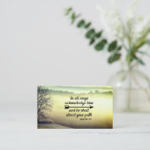 Carte De Visite Proverbes 3:6 Il dirigera votre chemin Bible Verse (Debout devant)