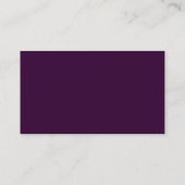 Carte De Visite prune simple (Dos)