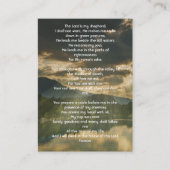 Carte De Visite Psalm 23 Celebration of Life Service  (Devant)