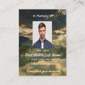 Carte De Visite Psalm 23 Celebration of Life Service  (Dos)