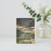 Carte De Visite Psalm 23 Celebration of Life Service  (Debout devant)