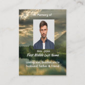 Carte De Visite Psalm 23Scripture Memorial Keepsake  (Devant)