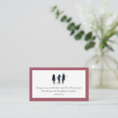 Carte De Visite Psalm 55:22 You were prayed for Scripture Card (Debout devant)