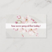 Carte De Visite Psalm 55:22 You were prayed for Scripture Card (Dos)