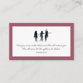 Carte De Visite Psalm 55:22 You were prayed for Scripture Card (Devant)