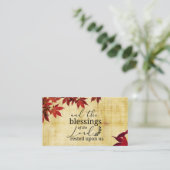 Carte De Visite PSALM 90:17 Bénédiction du Seigneur reposait sur n (Debout devant)