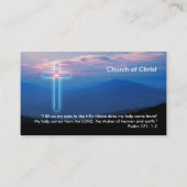 Carte De Visite Psaume 121 ; 1-2 | Christian (Devant)