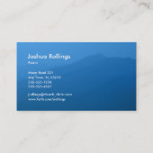 Carte De Visite Psaume 121 ; 1-2 | Croix chrétienne brillante (Dos)