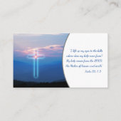 Carte De Visite Psaume 121 ; 1-2 | Inspiration chrétienne (Dos)