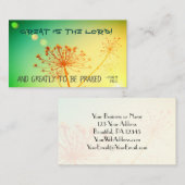 Carte De Visite Psaume 145:3 Grand est le Seigneur, Bible Verse (Devant / Derrière)